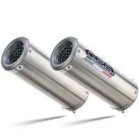 Exhaust compatible with Yamaha YZF 1000 R1 2004-2006, M3 Inox , Dual slip-on including removable db killers and link pipes, EPA-compliant 