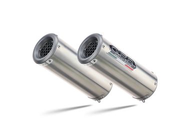 Exhaust compatible with Ducati Monster 796 2010-2014, M3 Inox , Dual slip-on including removable db killers and link pipes, not EPA-compliant 