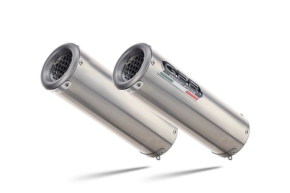 Exhaust compatible with Kawasaki Z1000 2010-2013, M3 Inox , Dual slip-on including removable db killers and link pipes 