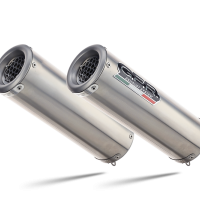 Exhaust compatible with Kawasaki Z1000 2007-2009, M3 Inox , Dual slip-on including removable db killers and link pipes 