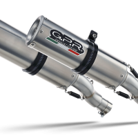 Exhaust compatible with Kawasaki Z1000 2010-2013, M3 Inox , Dual slip-on including removable db killers and link pipes 