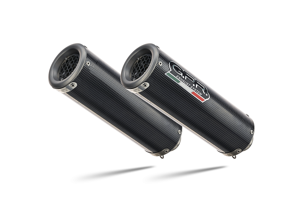 Exhaust compatible with Kawasaki Z1000 2010-2013, M3 Poppy , Dual slip-on including removable db killers and link pipes 