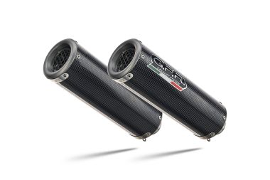 Exhaust compatible with Suzuki Hayabusa GSX1300R 2017-2020, M3 Poppy , Dual slip-on including removable db killers and link pipes, EPA-compliant 