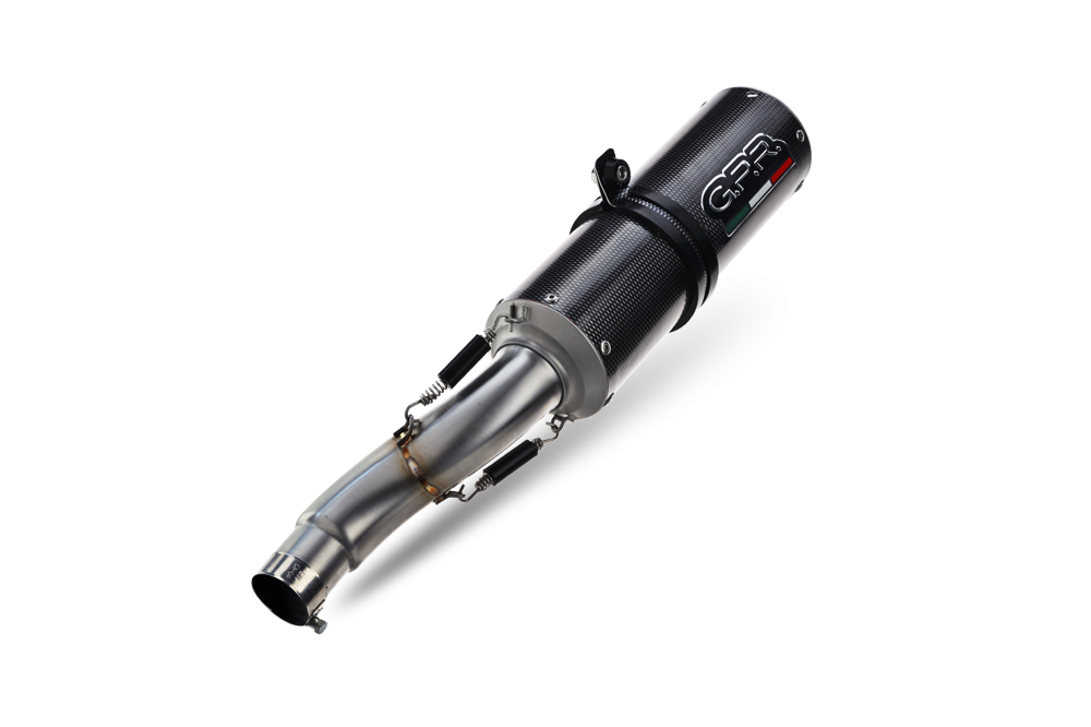 Exhaust compatible with Kawasaki Z1000 2010-2013, M3 Poppy , Dual slip-on including removable db killers and link pipes 
