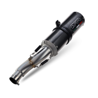Exhaust compatible with Kawasaki Z1000 2010-2013, M3 Poppy , Dual slip-on including removable db killers and link pipes 