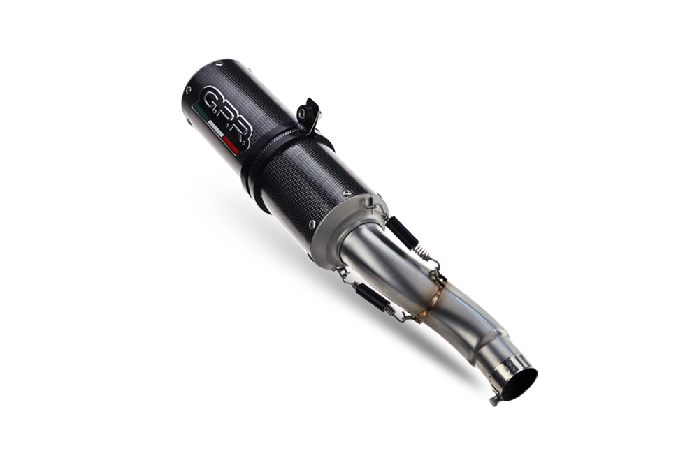 Exhaust compatible with Cf Moto 700 CL-X Heritage 2022-2024, M3 Poppy , Slip-on exhaust including removable db killer and link pipe, EPA-compliant 
