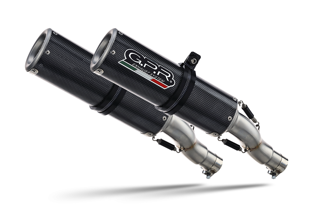 Exhaust compatible with Kawasaki Z1000 2010-2013, M3 Poppy , Dual slip-on including removable db killers and link pipes 