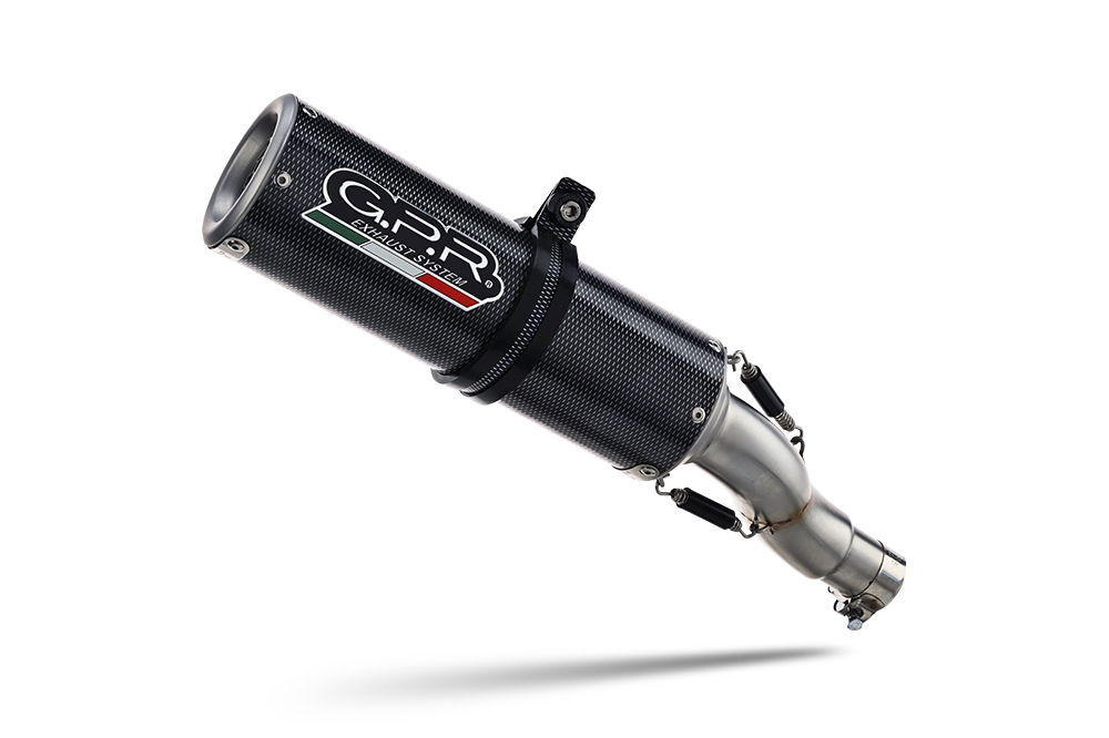 Exhaust compatible with Cf Moto 700 CL-X Heritage 2022-2024, M3 Poppy , Slip-on exhaust including removable db killer and link pipe, EPA-compliant 