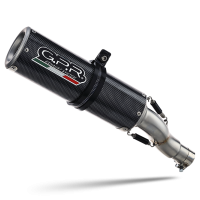 Exhaust compatible with Kawasaki Versys 650 2006-2014, M3 Poppy , Slip-on exhaust including removable db killer and link pipe 