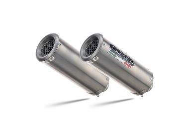 Exhaust compatible with Ducati 749 2003-2007, M3 Titanium Natural, Dual slip-on including removable db killers and link pipes, EPA-compliant 