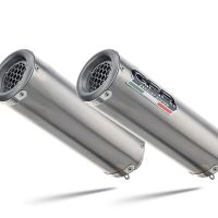 Exhaust compatible with Aprilia Rsv 1000 R Factory 2006-2010, M3 Titanium Natural, Dual slip-on including removable db killers and link pipes, not EPA-compliant 