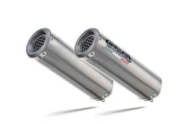 Exhaust compatible with Aprilia Rsv 1000 R Factory 2006-2010, M3 Titanium Natural, Dual slip-on including removable db killers and link pipes, not EPA-compliant 