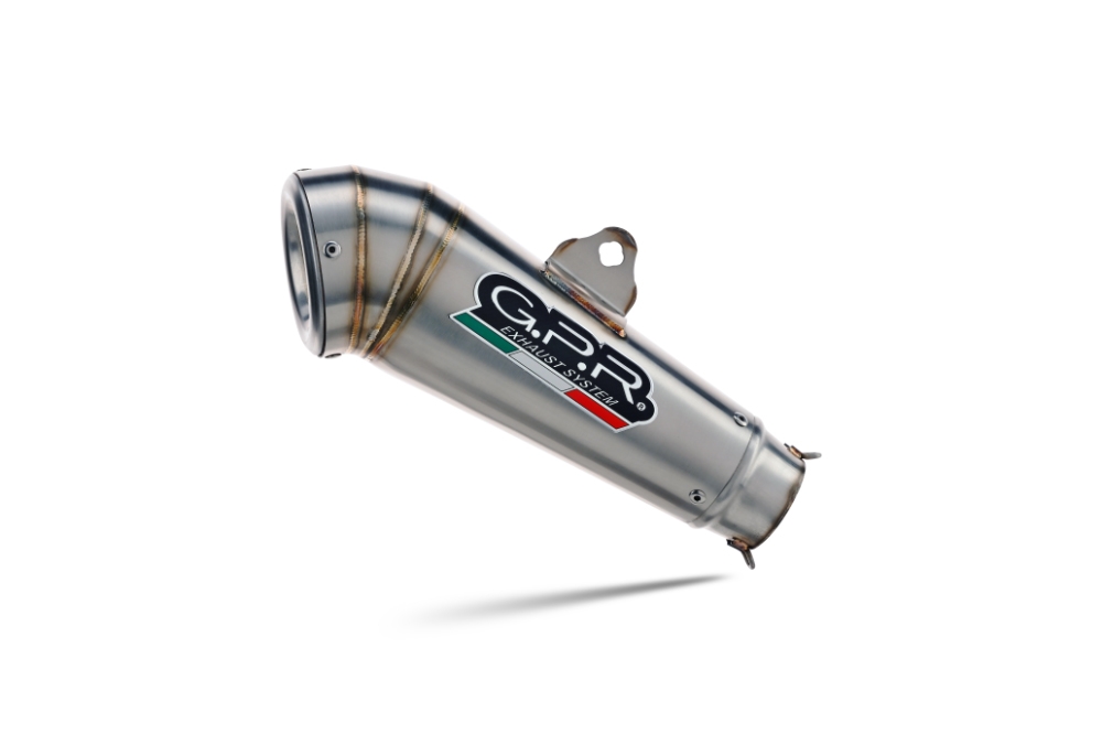 Exhaust compatible with Ducati Hyperstrada 821 2013-2016, Powercone Evo, Slip-on exhaust including removable db killer and link pipe, not EPA-compliant 