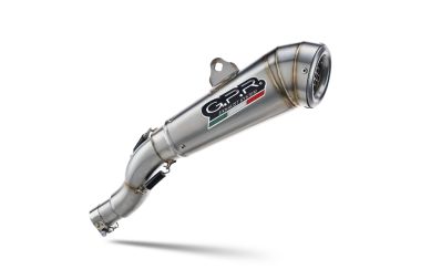Exhaust compatible with Bmw R Nine-T 1200 - Pure - Racer - Scrambler - Urban G/S 2013-2016, Powercone Evo, Slip-on exhaust including removable db killer and link pipe, EPA-compliant 
