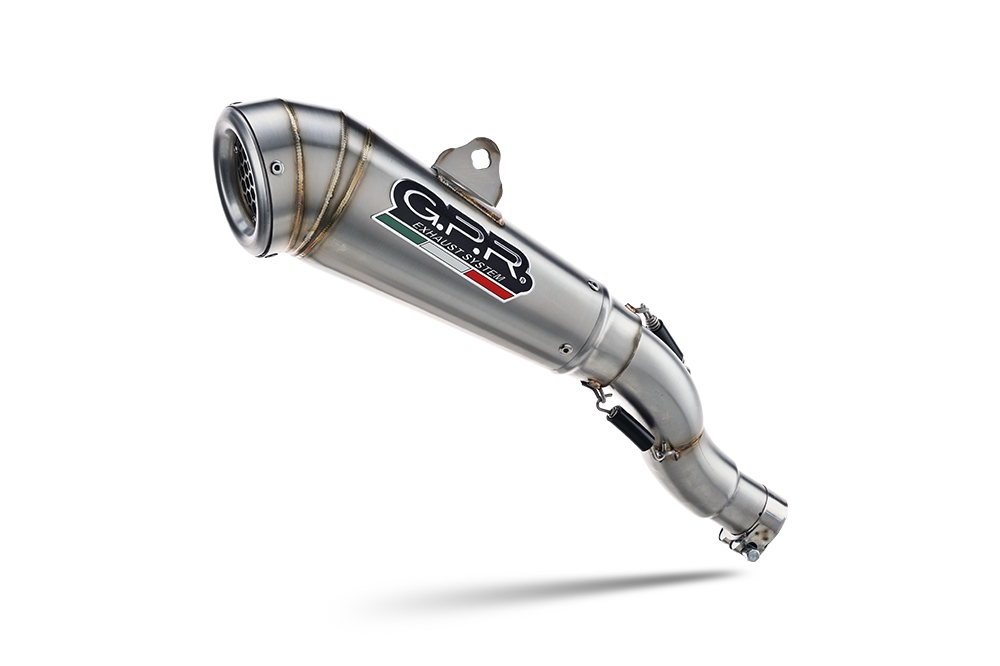 Exhaust compatible with Ducati Hyperstrada 821 2013-2016, Powercone Evo, Slip-on exhaust including removable db killer and link pipe, not EPA-compliant 