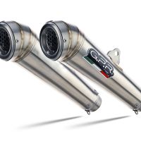 Exhaust compatible with Royal Enfield Interceptor 650 2021-2025, Powercone Evo, Dual slip-on exhausts including removable db killers and link pipes 