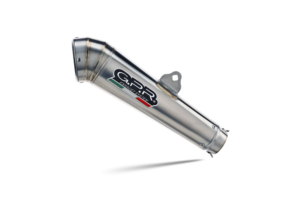 Exhaust compatible with Honda CBR500R 2012-2018, Powercone Evo, Slip-on exhaust including removable db killer and link pipe 