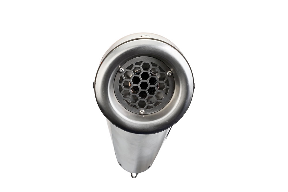 Exhaust compatible with Ducati Hyperstrada 821 2013-2016, Powercone Evo, Slip-on exhaust including removable db killer and link pipe, not EPA-compliant 