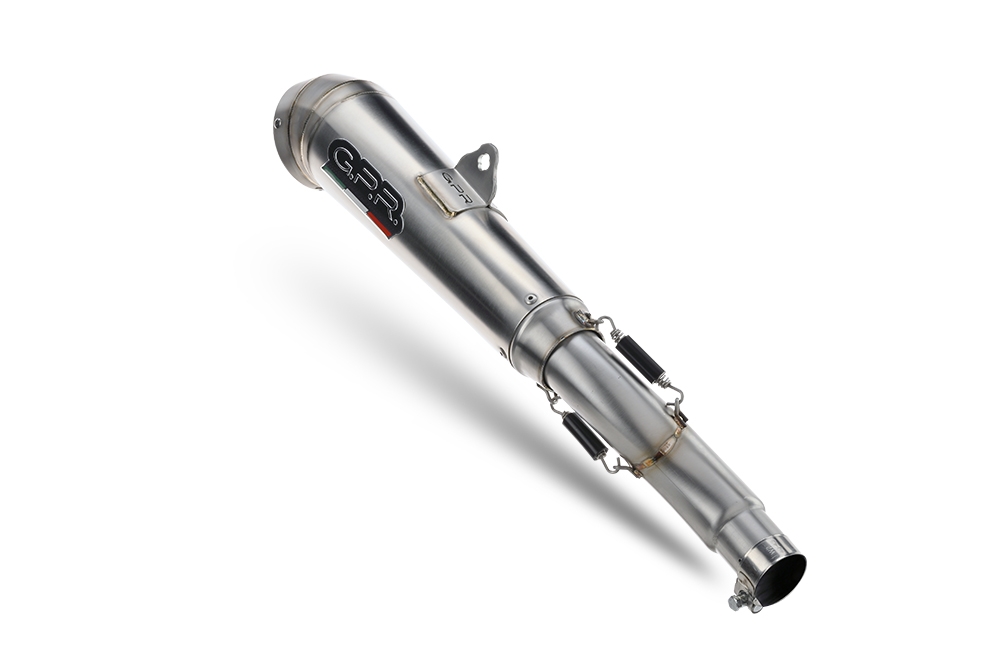 Exhaust compatible with Ducati Hyperstrada 821 2013-2016, Powercone Evo, Slip-on exhaust including removable db killer and link pipe, not EPA-compliant 