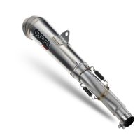Exhaust compatible with Ducati Hyperstrada 821 2013-2016, Powercone Evo, Slip-on exhaust including removable db killer and link pipe, not EPA-compliant 