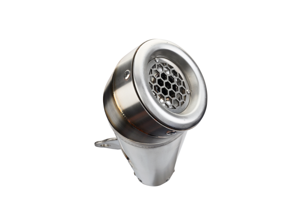 Exhaust compatible with Honda CBR500R 2012-2018, Powercone Evo, Slip-on exhaust including removable db killer and link pipe 