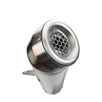 Exhaust compatible with Honda CBR500R 2012-2018, Powercone Evo, Slip-on exhaust including removable db killer and link pipe 