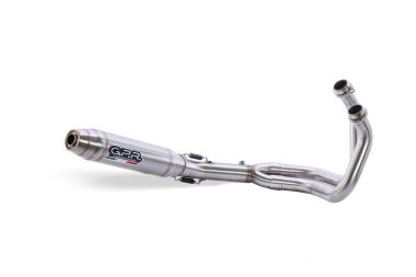 Exhaust compatible with Yamaha Tracer 700 2020-2021, Deeptone Inox, Full system exhaust, including removable db killer 