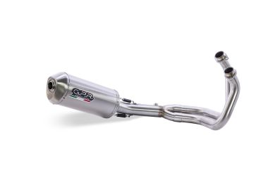 Exhaust compatible with Kawasaki ER-6N 2012-2016, Satinox , Full system exhaust, including removable db killer 