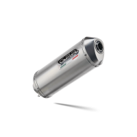 Exhaust compatible with Aprilia Mana 850 Gt 2007-2016, Satinox, Mid-Full system exhaust including removable db killer 