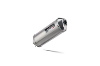 Exhaust compatible with Aprilia Mana 850 Gt 2007-2016, Satinox, Mid-Full system exhaust including removable db killer 