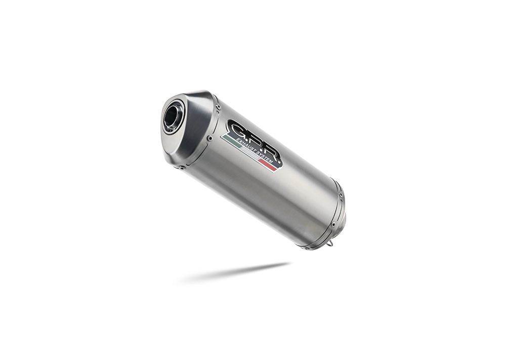 Exhaust compatible with Suzuki GSX-R1000 2005-2006, Satinox , Slip-on exhaust including removable db killer and link pipe 