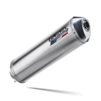 Exhaust compatible with Moto Guzzi Griso 1200 8V 2007-2016, Satinox , Slip-on exhaust including removable db killer and link pipe 