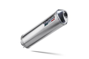 Exhaust compatible with Bmw F650CS Scarver 2001-2006, Satinox , Slip-on exhaust including removable db killer and link pipe, EPA-compliant 