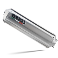 Exhaust compatible with Royal Enfield Himalayan 410 2021-2024, Satinox , Slip-on exhaust including link pipe and removable db killer 