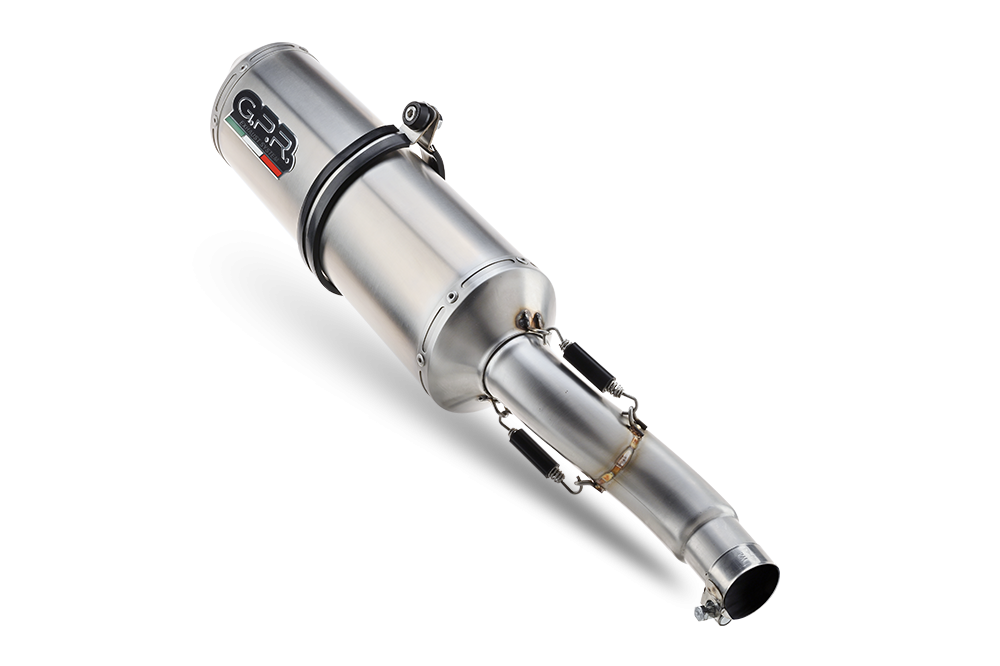 Exhaust compatible with Kawasaki Versys 650 2015-2016, Satinox , Full system exhaust, including removable db killer 