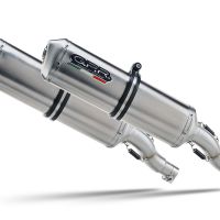 Exhaust compatible with Yamaha Tdm 850 1991-2001, Satinox , Dual slip-on including removable db killers and link pipes, EPA-compliant 
