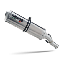 Exhaust compatible with Suzuki GSX-R1000 2005-2006, Satinox , Slip-on exhaust including removable db killer and link pipe 