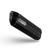 Exhaust compatible with Honda Crf 1100 L Africa Twin Adventure Sport 2020-2025, Hyper Sonic Black Titanium, Slip-on exhaust including removable db killer and link pipe 