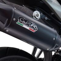 Exhaust compatible with Suzuki V-STROM 800DE - 800SE 2023-2025, Furore-X Titanio Nero, Slip-on exhaust including removable db killer and link pipe 