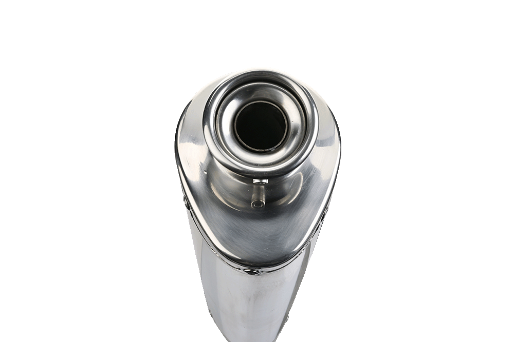 Exhaust compatible with Suzuki DRZ400SM 2005-2025, Trioval, Slip-on exhaust including removable db killer and link pipe 