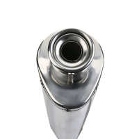 Exhaust compatible with Suzuki DRZ400SM 2005-2025, Trioval, Slip-on exhaust including removable db killer and link pipe 