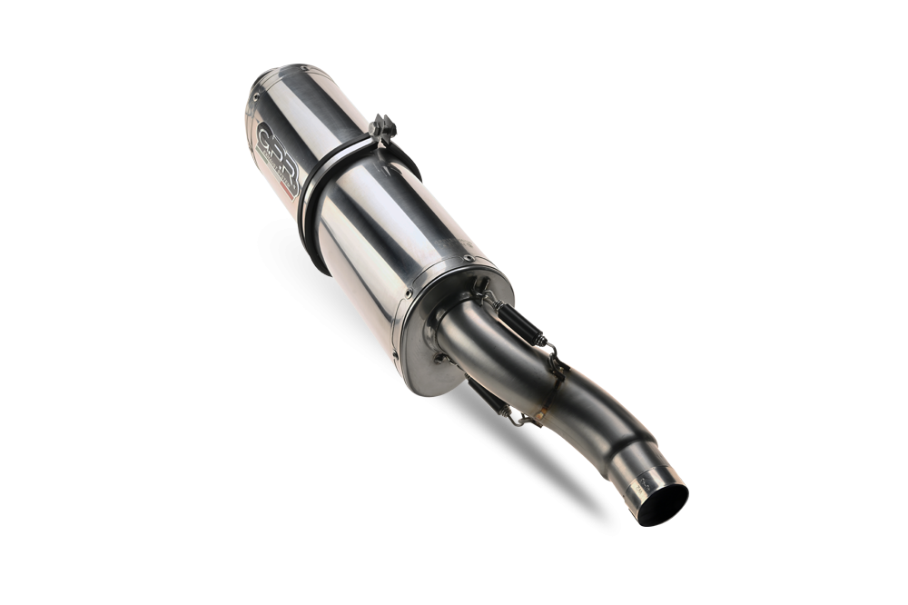 Exhaust compatible with Suzuki DRZ400SM 2005-2025, Trioval, Slip-on exhaust including removable db killer and link pipe 