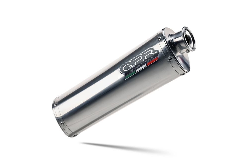 Exhaust compatible with Bmw R1200GS - Adventure 2005-2009, Trioval, Slip-on exhaust including removable db killer and link pipe, EPA-compliant 