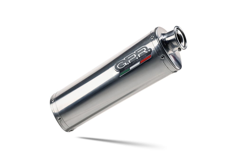 Exhaust compatible with Moto Guzzi V85TT 2021-2024, Trioval, Slip-on exhaust including removable db killer and link pipe 