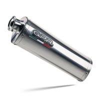 Exhaust compatible with Honda Transalp XL650V 2000-2006, Trioval, Slip-on exhaust including removable db killer and link pipe, EPA-compliant 