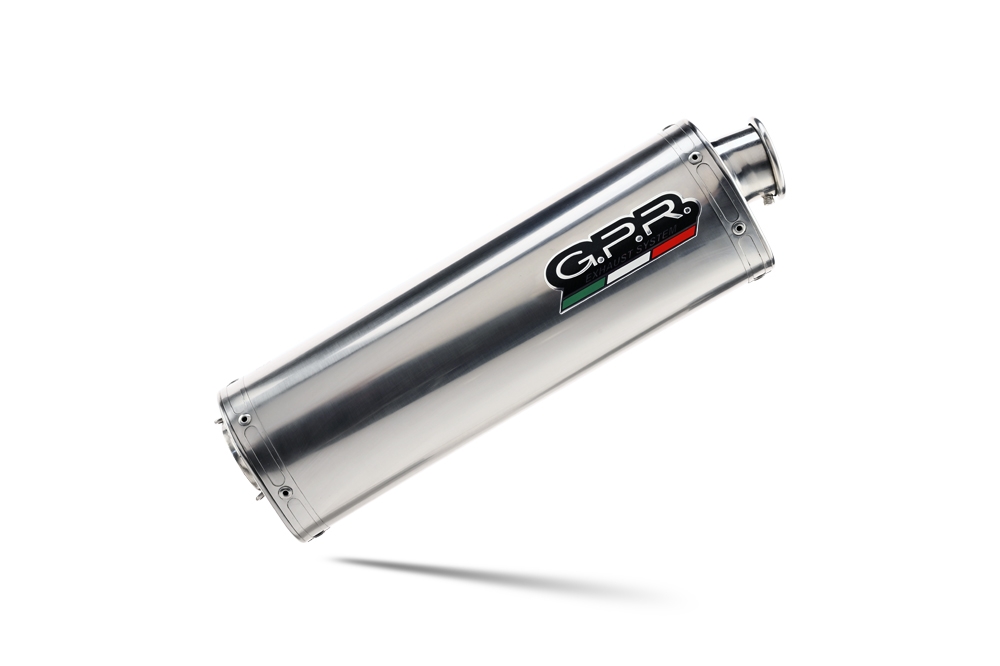 Exhaust compatible with Bmw R1200GS - Adventure 2005-2009, Trioval, Slip-on exhaust including removable db killer and link pipe, EPA-compliant 