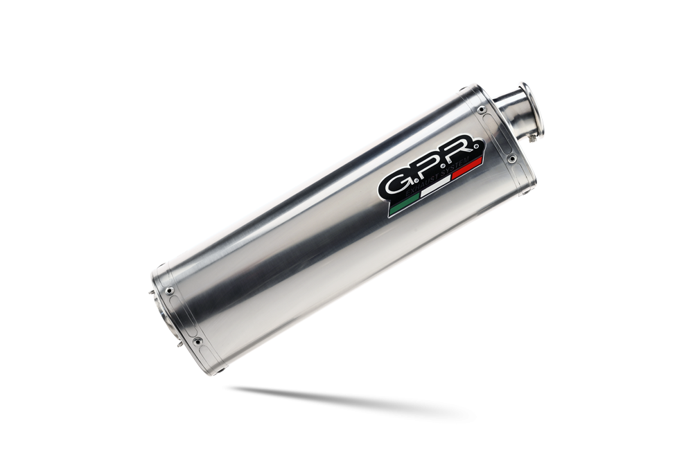 Exhaust compatible with Moto Guzzi V85TT 2021-2024, Trioval, Slip-on exhaust including removable db killer and link pipe 