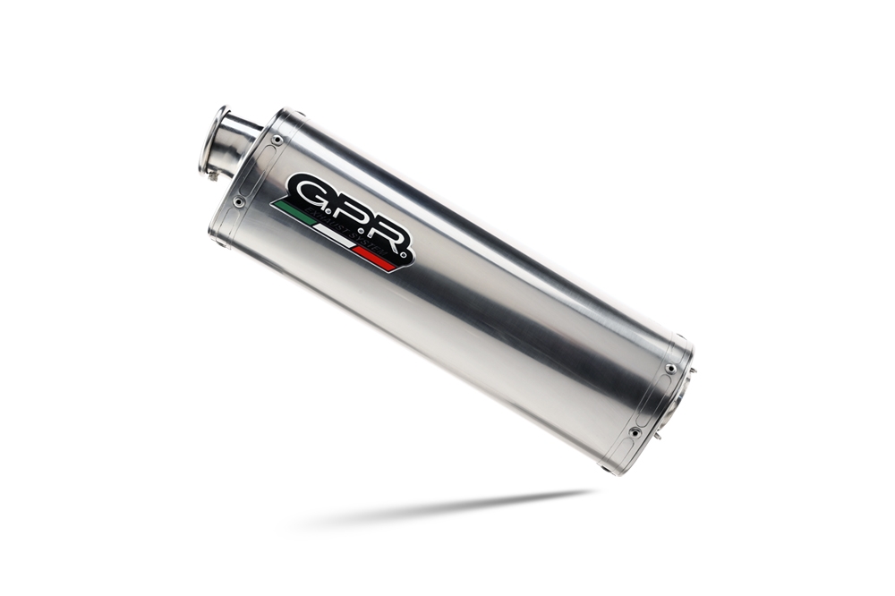 Exhaust compatible with Honda Transalp XL650V 2000-2006, Trioval, Slip-on exhaust including removable db killer and link pipe, EPA-compliant 