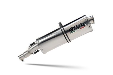 Exhaust compatible with Bmw R1200RT 2009-2013, Trioval, Slip-on exhaust including removable db killer and link pipe, EPA-compliant 
