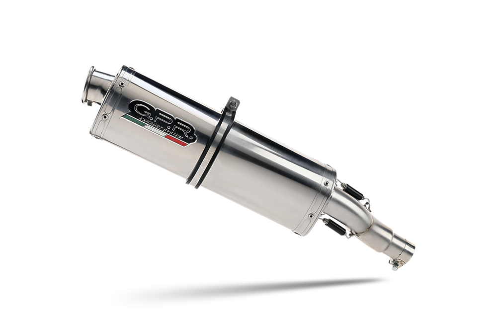 Exhaust compatible with Suzuki DRZ400SM 2005-2025, Trioval, Slip-on exhaust including removable db killer and link pipe 